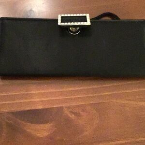 Kim Rogers Black Clutch Wristlet